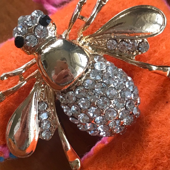 Crystal Bee Brooch new - Picture 12 of 14